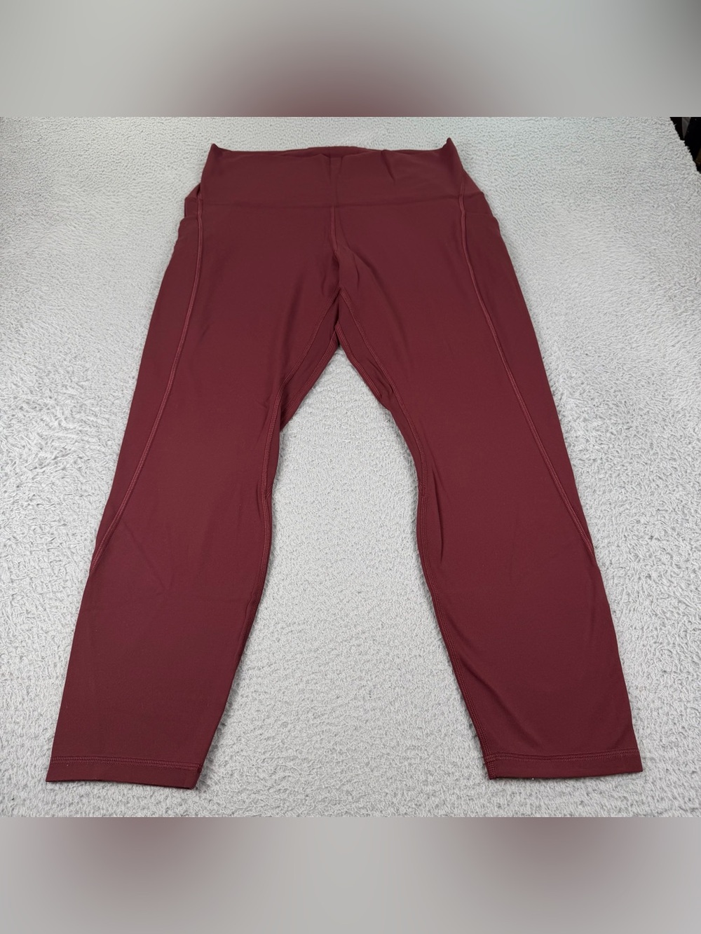 Lululemon Align Leggings Womens 12 Red Maroon High Rise Workout Gym Yoga Active